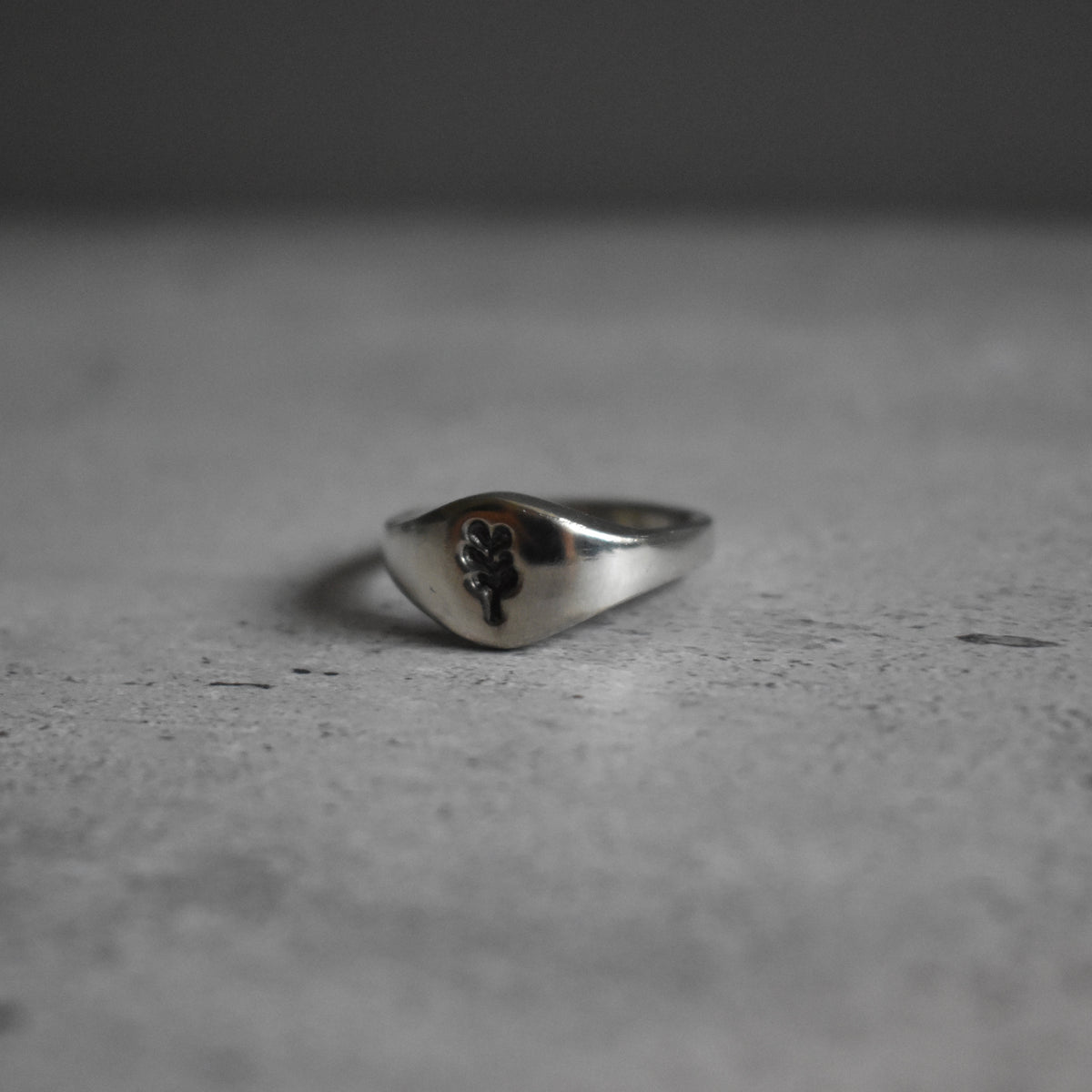 Leaf Signet Cast Ring